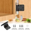 Home Expert 10 Pack (5 Pairs) Matte Black Cabinet Hinges