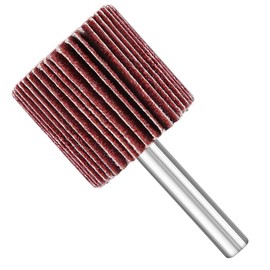 Yanase Flap Wheel with Shaft for Impact [Pack of 10] Cylindrical Diameter 1.2 x Height 1.0 inches (30 x 25 x 6 mm) Grit Size A#80#120# 180#240#320 Shank Flap Foil Sandpaper (#80-10PCS)