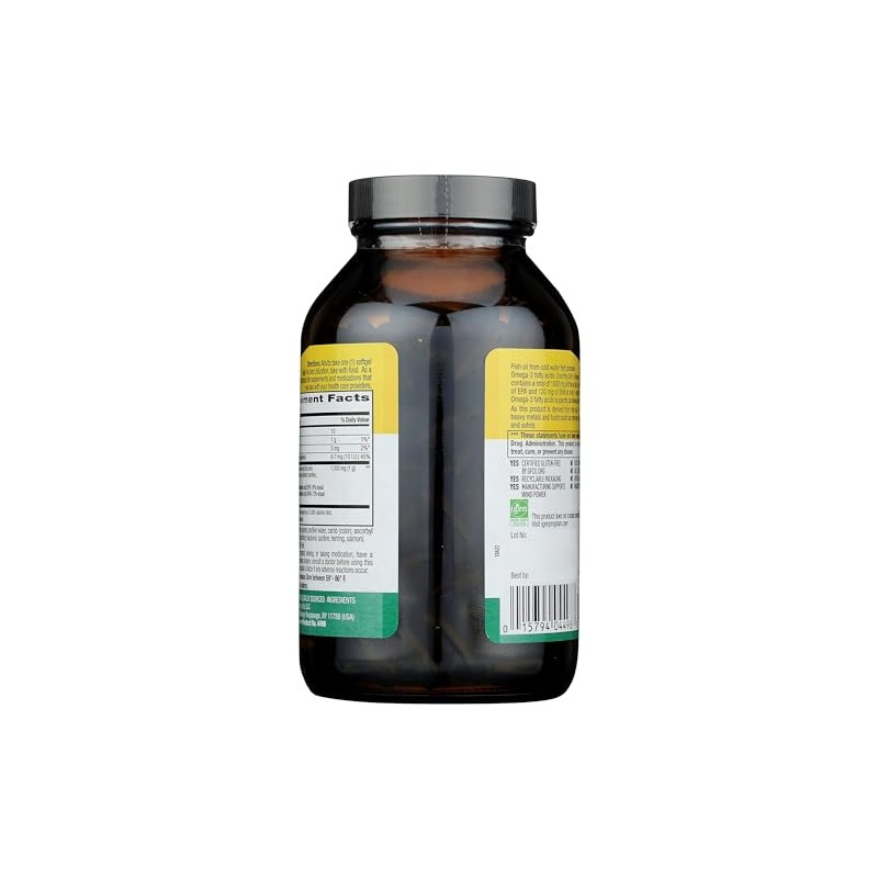 Gluten Free, Omega-3, 1000 mg, 200 Softgels by Country Life