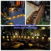 GZZYPZ Solar Outdoor Waterproof Itelligent Induction Deck Light 16 Pack