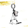 COLLBATH Dimmable Selfie Ring Light with Tripod Stand Flexible Phone