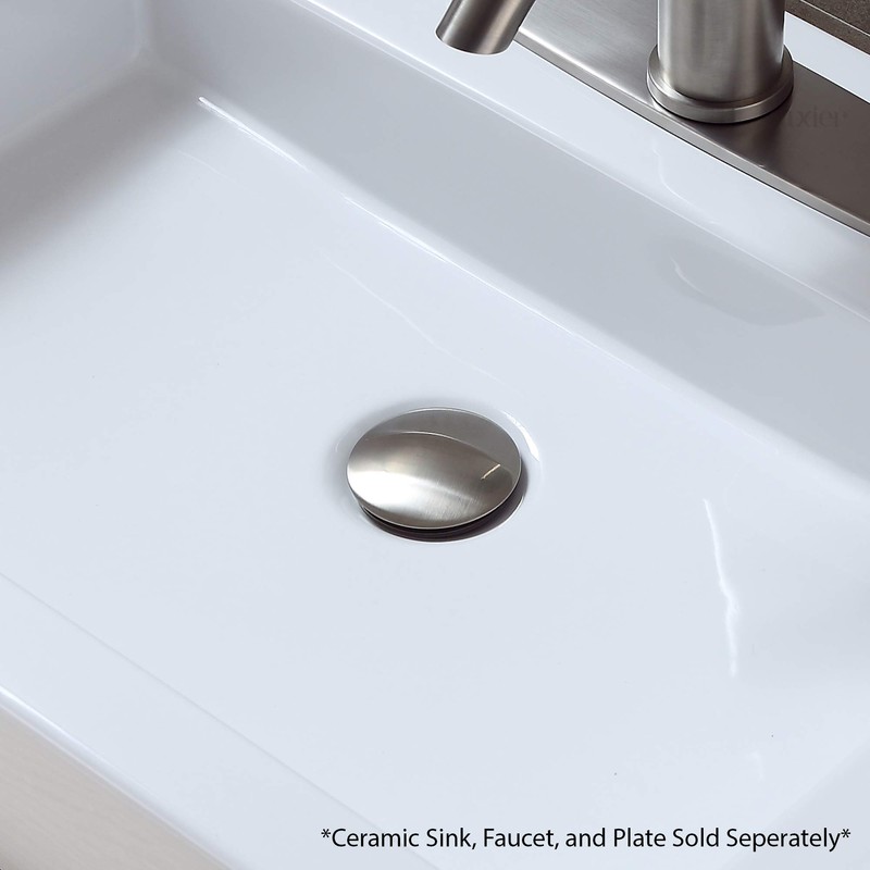 Luxier DS01-TB 1-5/8 in. Brass Bathroom and Vessel Sink Push