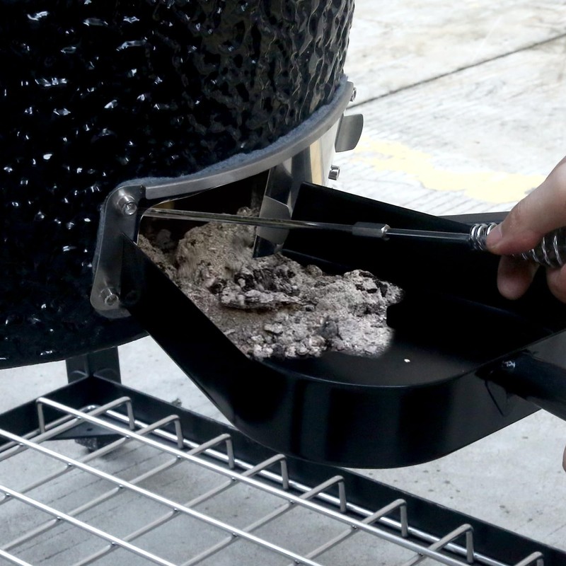 Ash Pan for Big Green Egg, Stainless Steel Ash Tool