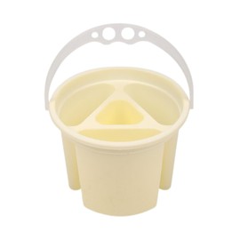 MaT store Brush Wash Bucket Paint Brushes Wash Paint Brushes Palette Fine Art Oil Paints Compact (Yellow)