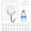 YSJNUS Adhesive Wall Hooks for Hanging Heavy Duty 33lb(Max), Waterproof
