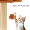FUKUMARU Cat Scratching Post, Retro-Style Tall Scratch Posts with Perch