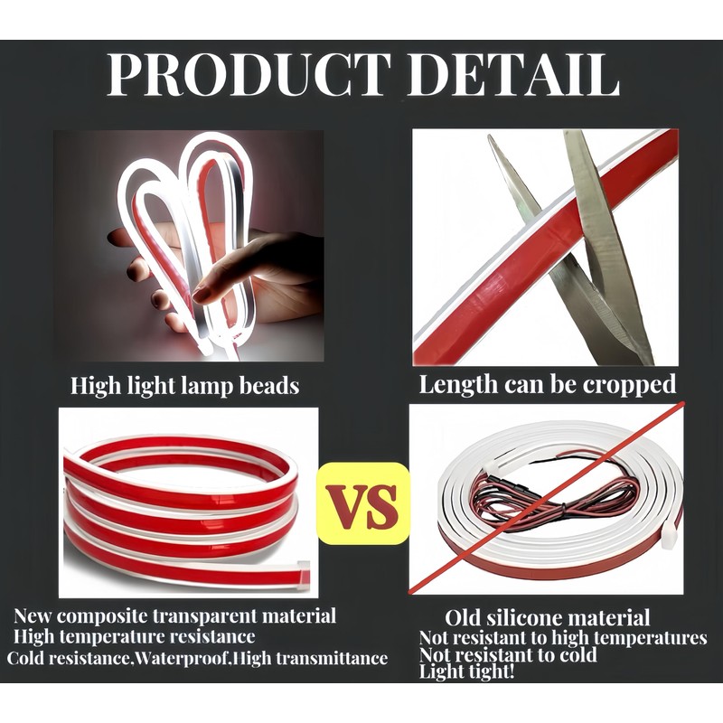Car led Hood Lights,Multicolor 120modes (79 Inch) 12V, Engine Hood
