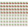 80PCS Mini 3D Cherry Nail Charms, Rhinestones Cherry Gems Studs