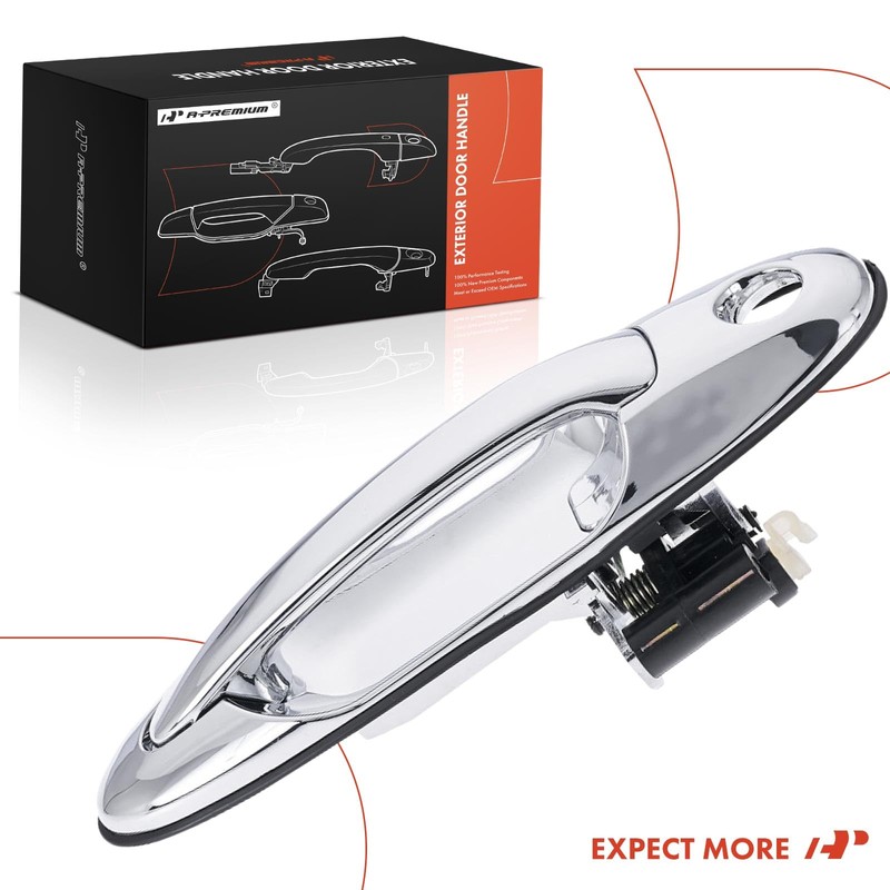 A-Premium Front Right Passenger Side Exterior Door Handle with Keyhole
