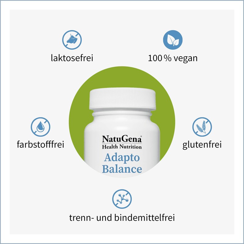 NatuGena AdaptoBalance, Adaptogene Rhodiola rosea, Schisandra, Red Ginseng and Cordyceps,