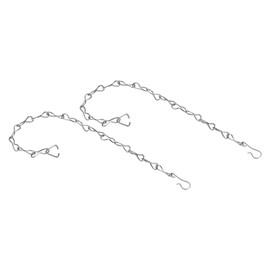 YOKIVE 2 Pcs Toilet Flapper Chain, 304 Stainless Steel Toilet Flapper Lift Chain Replacements, Great for Toilet Flapper (Silver, 8.66-Inch)