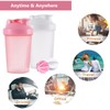 YAYAYOUNG Shaker Bottle Protein Shakes Cup and 13.5-Ounce/400ML with Whisk