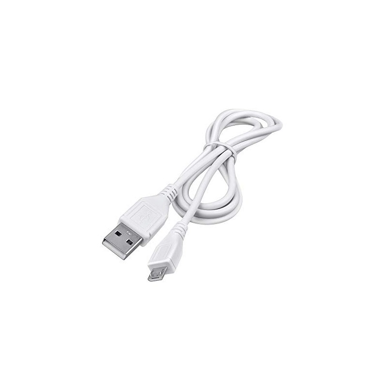 ABLEGRID 5ft White Micro USB Cable Laptop PC Data Sync