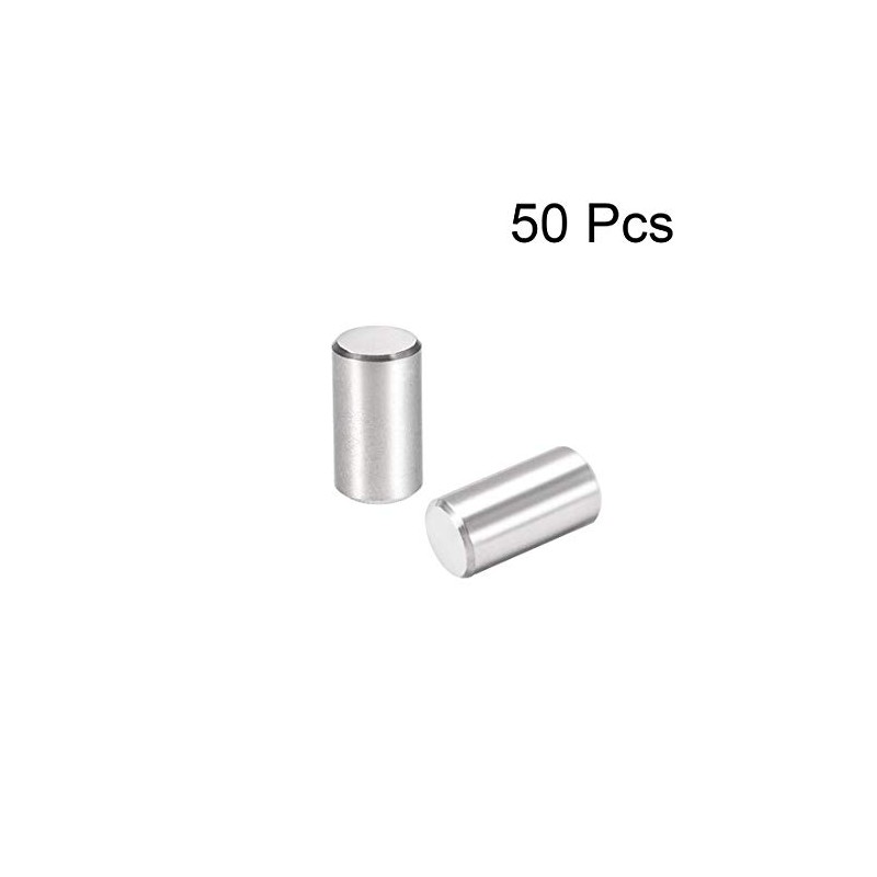 sourcing map 50Pcs 6mm X 12mm Dowel Pin 304 Stainless
