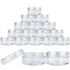(Quantity: 25 Pieces) Beauticom 5G/5ML Round Clear Jars with Screw