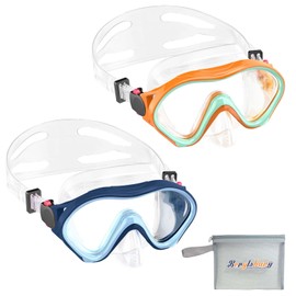 Kids Swim Goggles with Nose Cover -Diving Mask Leak-Proof Design for Boys Girls Ages 5-15 | Anti-Fog & UV Protection Swimming Glasses