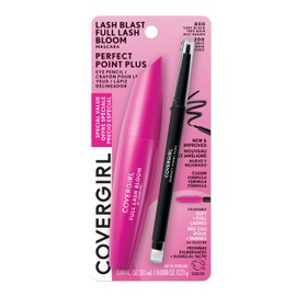 Covergirl Lash Blast Full Lash Bloom Mascara, Very Black  Perfect Point Plus Eyeliner Pencil, Black Onyx                                              