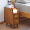 SOBIBO Small Nightstand, Narrow Nightstand, Solid Wood Night Stand, Narrow