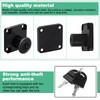 Faankiton 4 Sets Security Drawer Locks, Security Cam Lock 22mm,