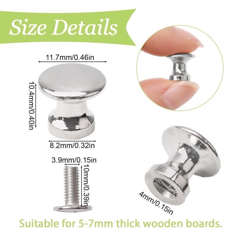UFURMATE Mini Cabinet Knobs Zinc Alloy Single Hole Pull Handles