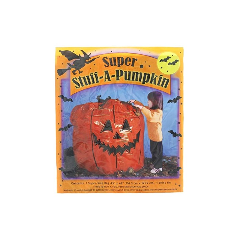 Super Jumbo Stuff A Pumpkin Leaf Bag | 48 x