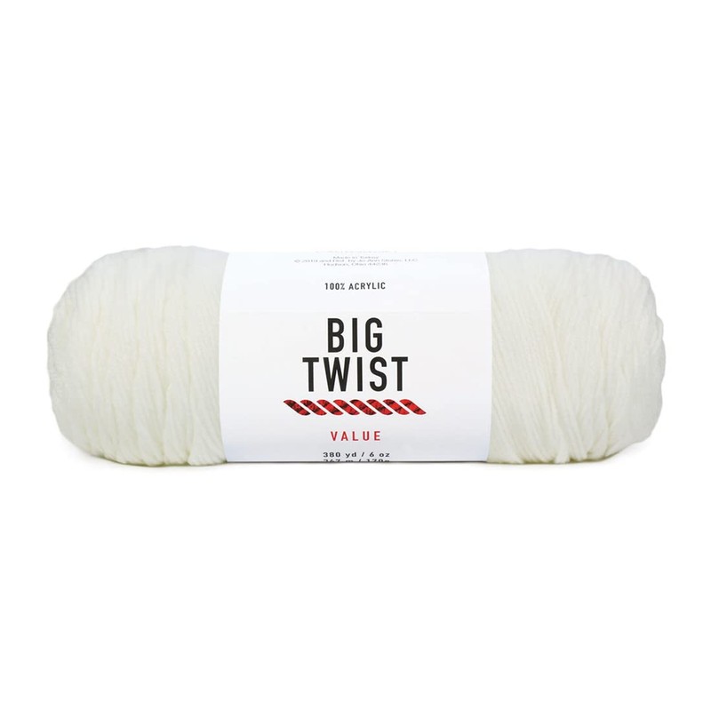 Craftz Value Yarn Big Twist or Loops&Threads (Ivory)