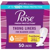 Poise Daily Thong Liners, Incontinence Panty Liners for Bladder Leaks,