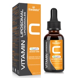 Liposomal Vitamin C with Quali®-C Vitamin C, Non-GMO, Vegan Friendly, Vitamin C pH Neutral & Stomach Friendly, Vegan (1 Pack) (1 Bottle)