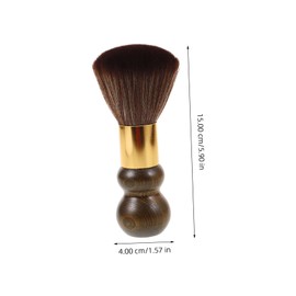 Soft Bristled Solid Wood Brush Mens Hair Brush Hair Brushes Hair Brush for Men Bristles Beard Brush Beard Brush for Men Mustache Brush for Men Cleaning Brush Men Hair Brush Coffee minkissy