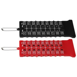 VGEBY Pack of 2 Golf Impact Counters, 18 Hole Golf Counter Golf Score Counter Stroke Card Counter for Outdoor Sports Golf Accessories