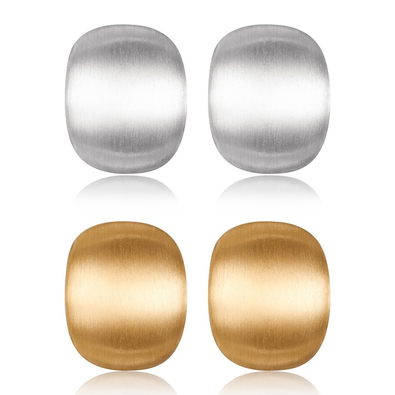EVER FAITH Chunky Earrings Hypoallergenic Drop Matte Stud Earrings Statement