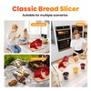 Gleissenweiss Stainless Steel Bread Slicer – Adjustable Manual Sourdough Bread