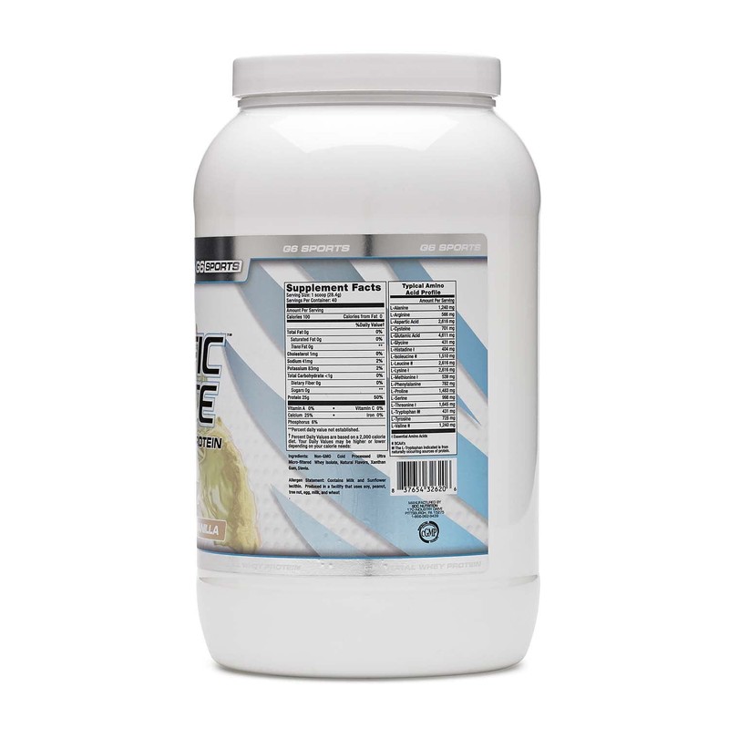 STI G6 Sports Prolific Isolate Whey Protein - Vanilla 2.5