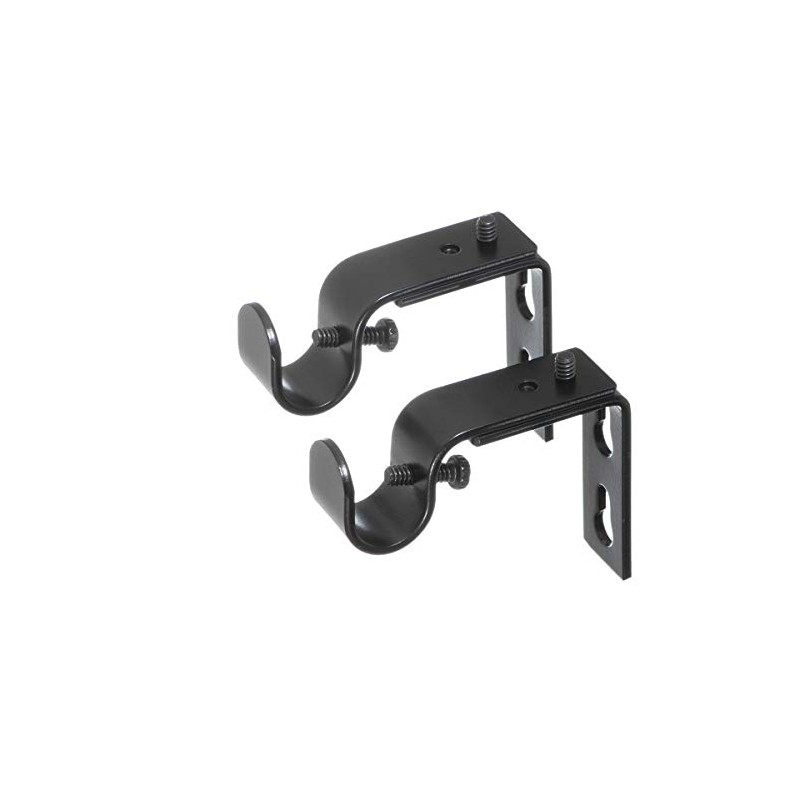 Ivilon Short Projection Brackets for Curtain Rods - for 1/2