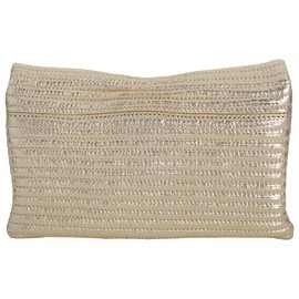 JNB metallic quilted clutch,Gold44