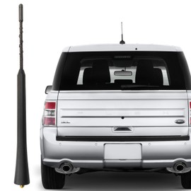 RooFox 9 Inch Antenna for Ford Flex (2009-2019), Ford Flex Antenna, Flexible Rubber Antenna Replacement Mast for Ford Flex 2009 2010 2011 2012 2013 2014 2015 2016 2017 2018 2019, Black