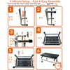 Step Stool, 440 lbs Heavy Duty Stainless Steel, Non-Skid Platform