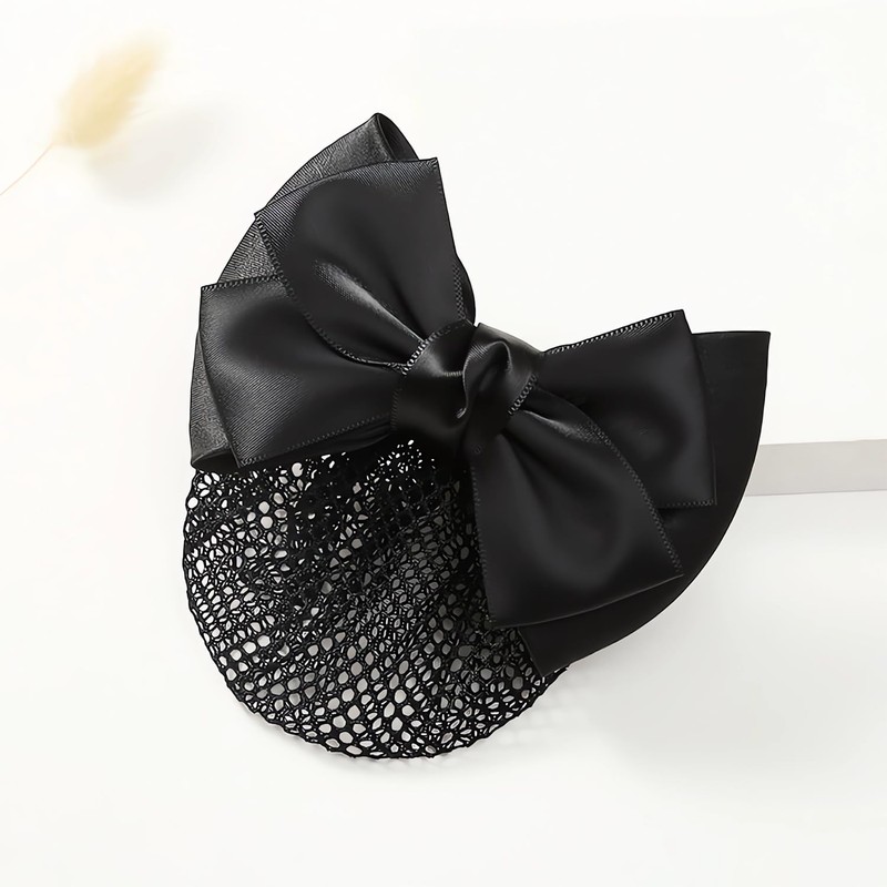 KISARG Barrette with Chignon Net, Bun Net, Women's, Hair Accessories,