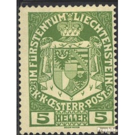 Liechtenstein 5 fine used/cancelled 1917 Postage stamp (Stamps for collectors)