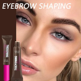 Waterproof Eyebrow Gel - Long Wear, Volumizing, Buildable, Creamy Formula for Brow Color & Structure. Non-Sticky, Smudge-Proof Instant Styling