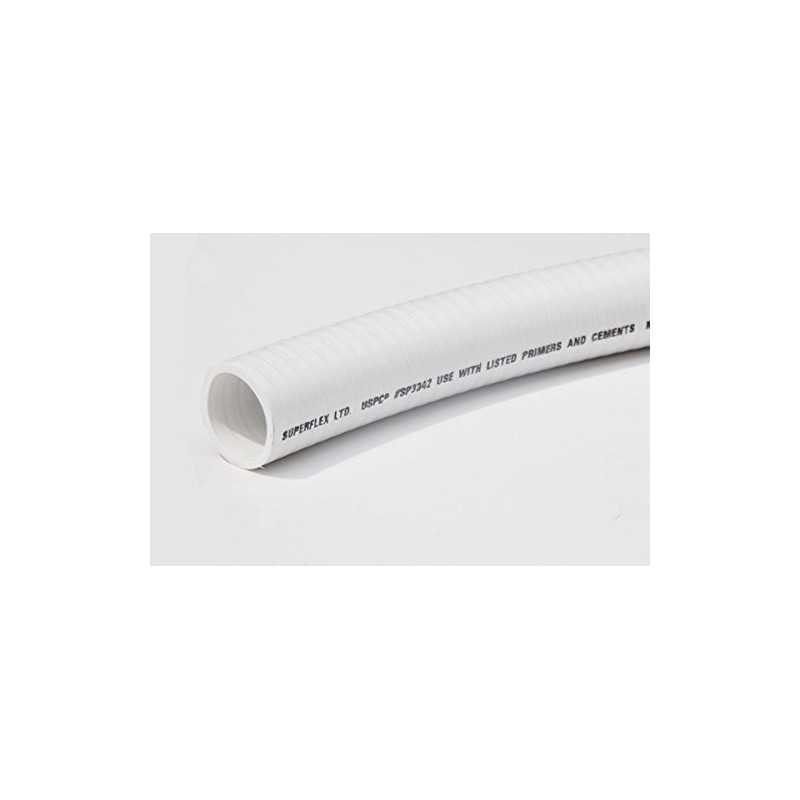 Sealproof 2" Dia Flexible PVC Pipe, Pool and Spa Hose,