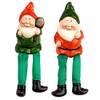 Ideen mit Herz Decorative figures with floppy legs, spring and Easter, edge seater, edge stool, 18 cm (gnomes)