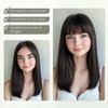 Clip in Fringe Human Hair Extensions Dark Blonde Fringe Bangs