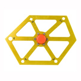 ANCLLO Aluminum Alloy Hexagon Ruler for Table Saw Multi-Angle Measuring Tool Saw Angle Finder Gauge Protractor Inclinometer Angle Tools