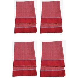 Export Store Craft Cotton Striped Gamcha/Angocha/Bath Towel. (Pack of 4 Piece)