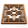 Frank Lloyd Wright Storer Textile Block Hardwood Trivet and Wall