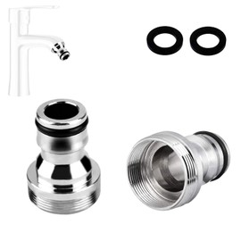 2 x Garden Hose Quick Connection, Garden Hose Connection M22 Female Thread, M24 Male Thread Tap Connector, Male Thread Tap Connection Set, Universal Tap Connection, for Garden Kitchen Tap