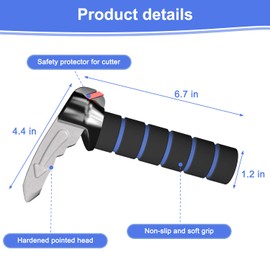 EVEME 2 Pack Car Door Handle for Elderly Car Handle Assist,Handle for Car Door for Elderly,Car Handle for Elderly,Support Handle Multifunction Handle Car Door Latch Handle (2Pack-Blue)