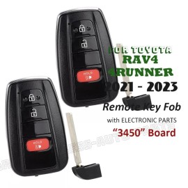 KeylessAutoParts HYQ14FLA -3450 for Toyota Rav4 4Runner 2021-2023 Proximity Remote Smart Key Fob