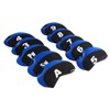 Andux Print Number Golf Iron Club Head Covers with Transparent